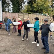 Loading day volunteers