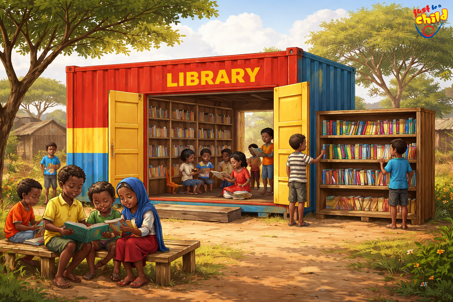 Kenyan library mock up